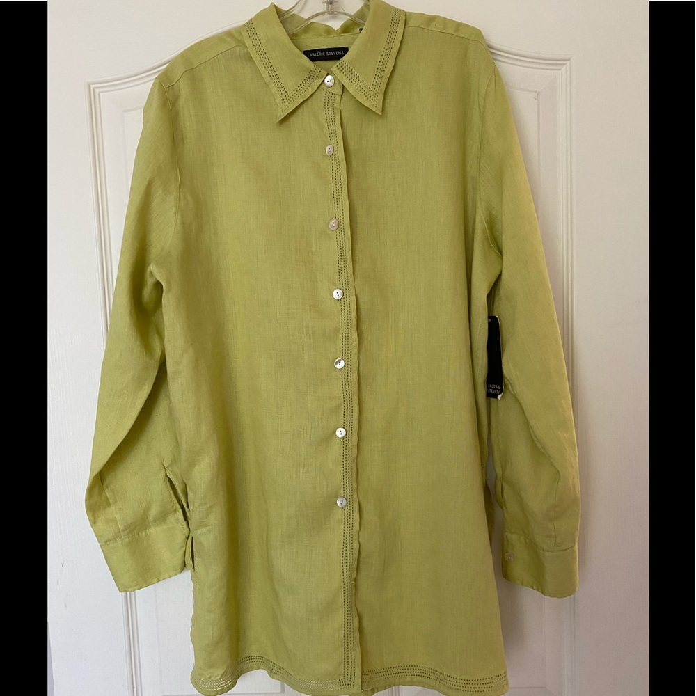 100% linen blouse